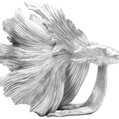 Deko & Geschenkartikel-KARE Design Deko Objekt Betta Fish Silber Klein