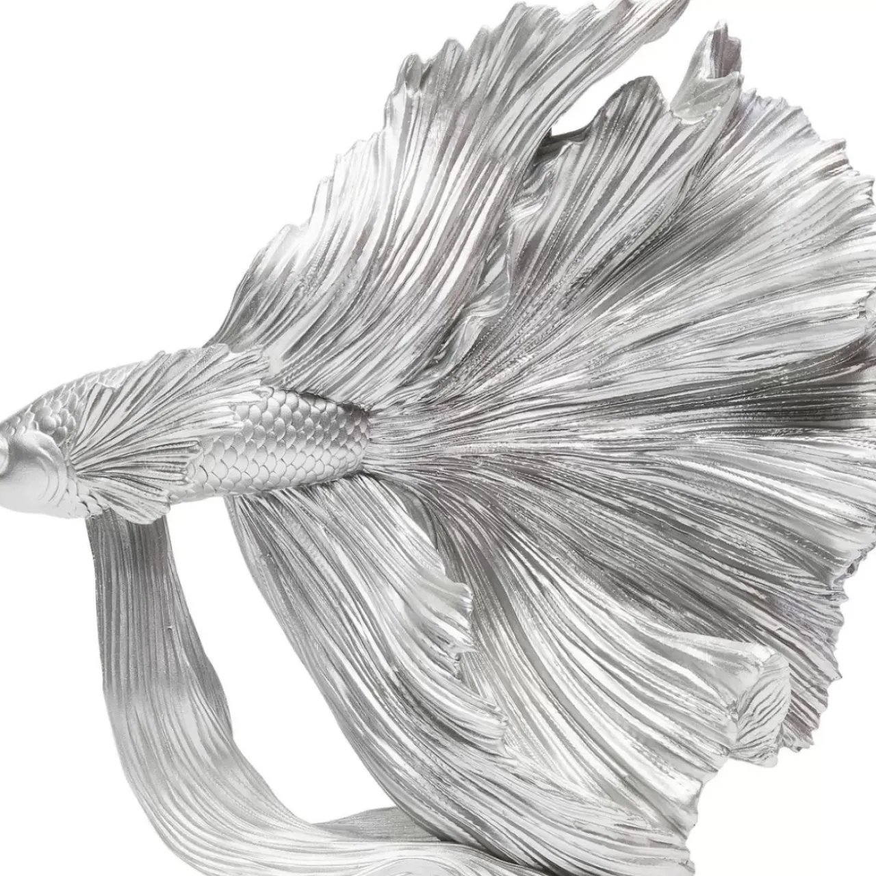 Deko & Geschenkartikel-KARE Design Deko Objekt Betta Fish Silber Klein