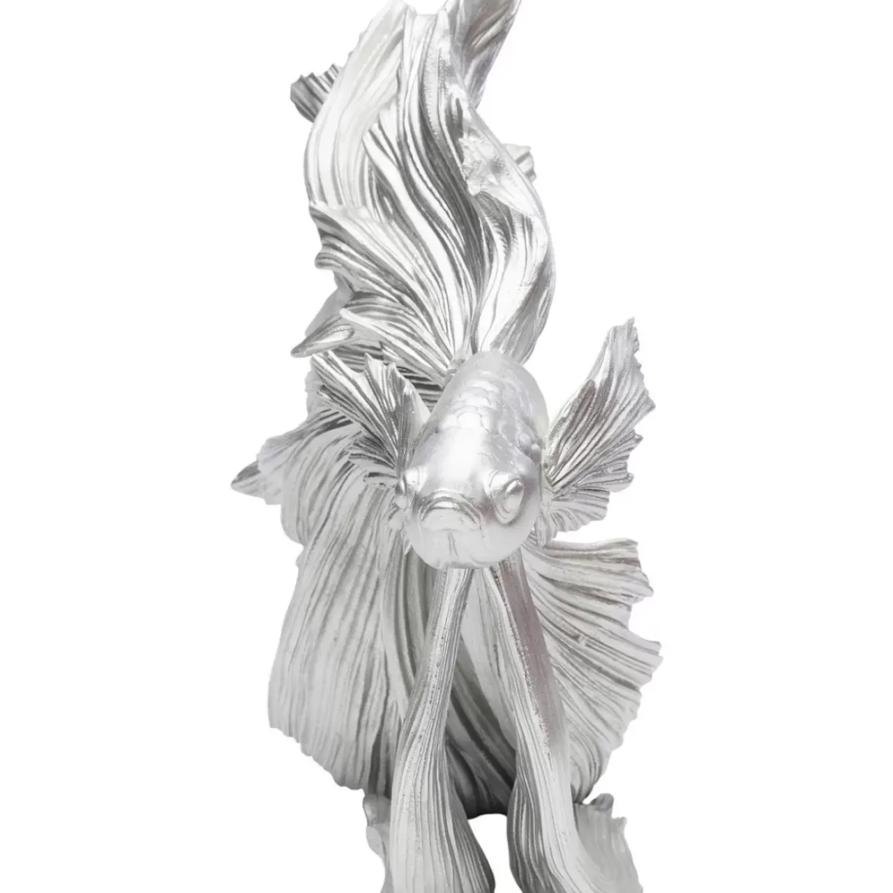 Deko & Geschenkartikel-KARE Design Deko Objekt Betta Fish Silber Klein