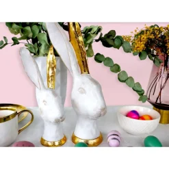 Deko & Geschenkartikel-KARE Design Deko Objekt Bunny Gold 30Cm