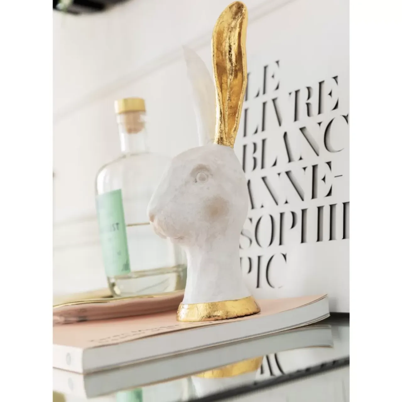 Deko & Geschenkartikel-KARE Design Deko Objekt Bunny Gold 30Cm