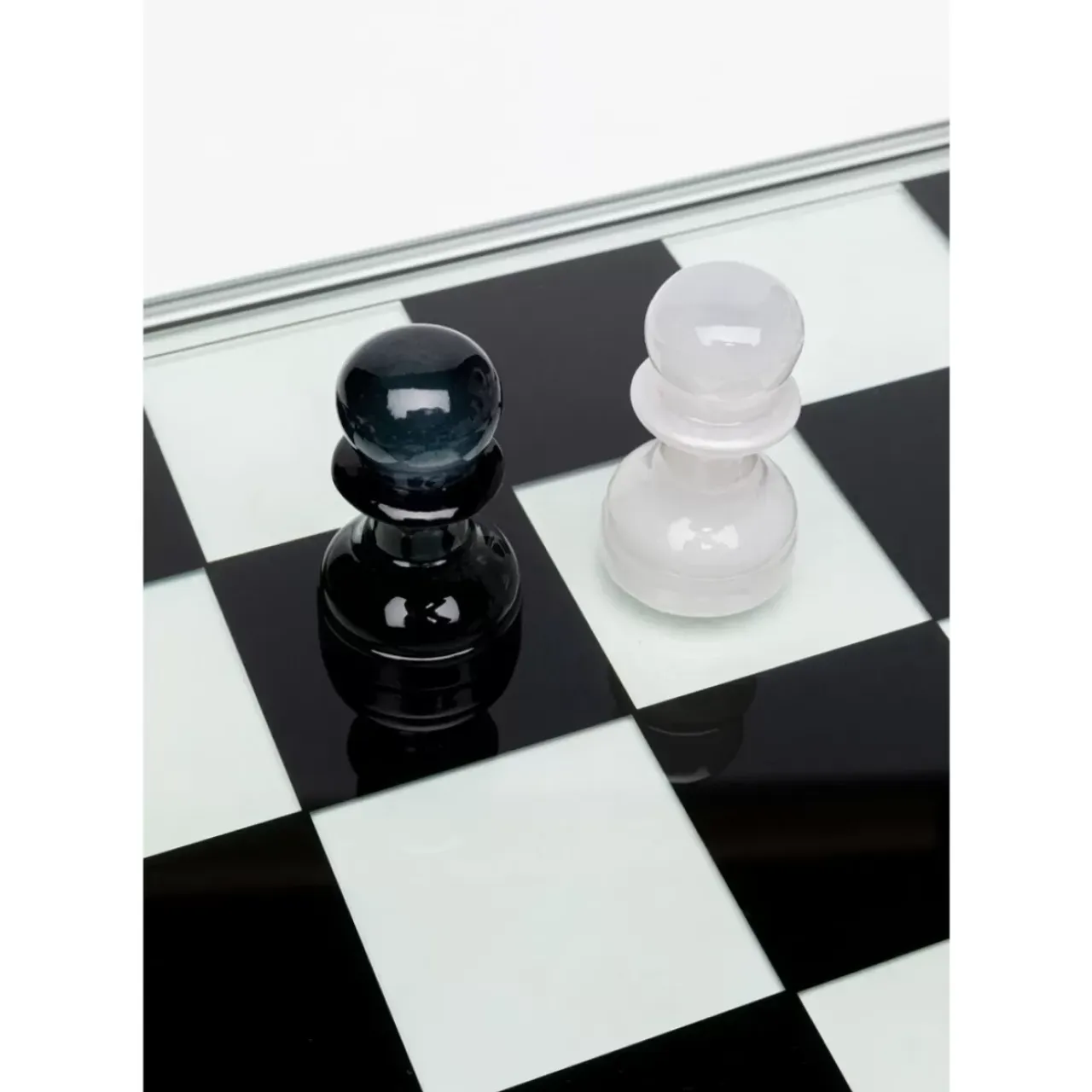 Sonstiges & Zubehör Accessoires-KARE Design Deko Objekt Chess Transparent 60X60Cm