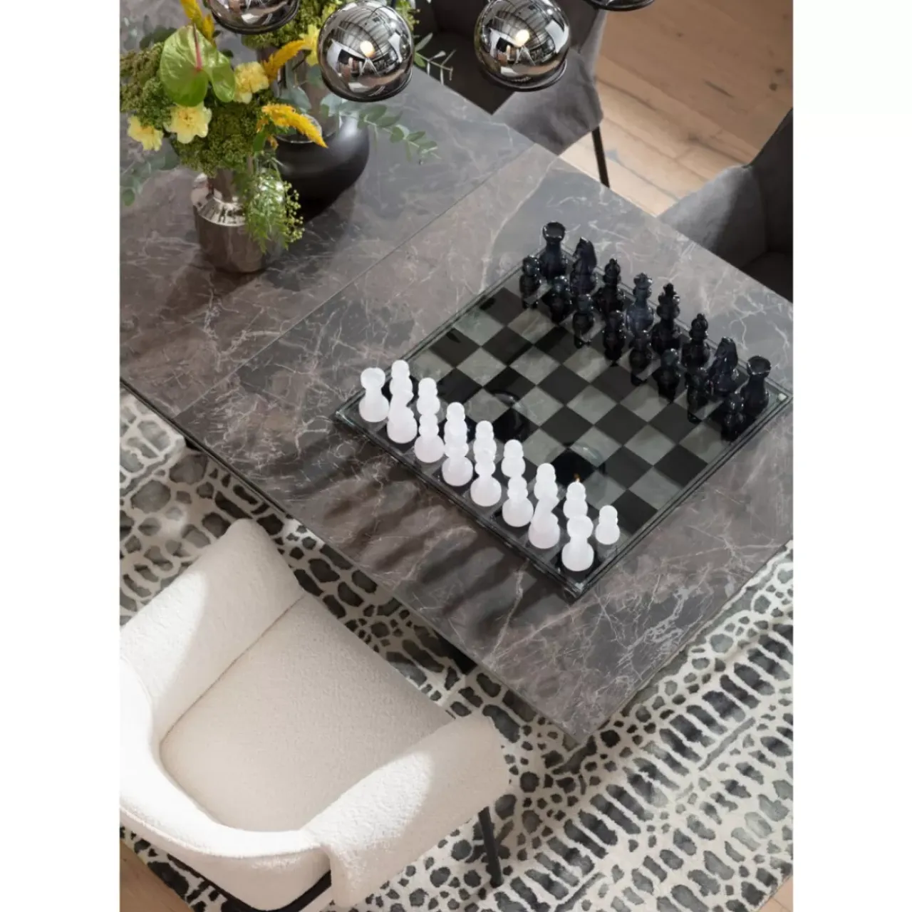 Sonstiges & Zubehör Accessoires-KARE Design Deko Objekt Chess Transparent 60X60Cm