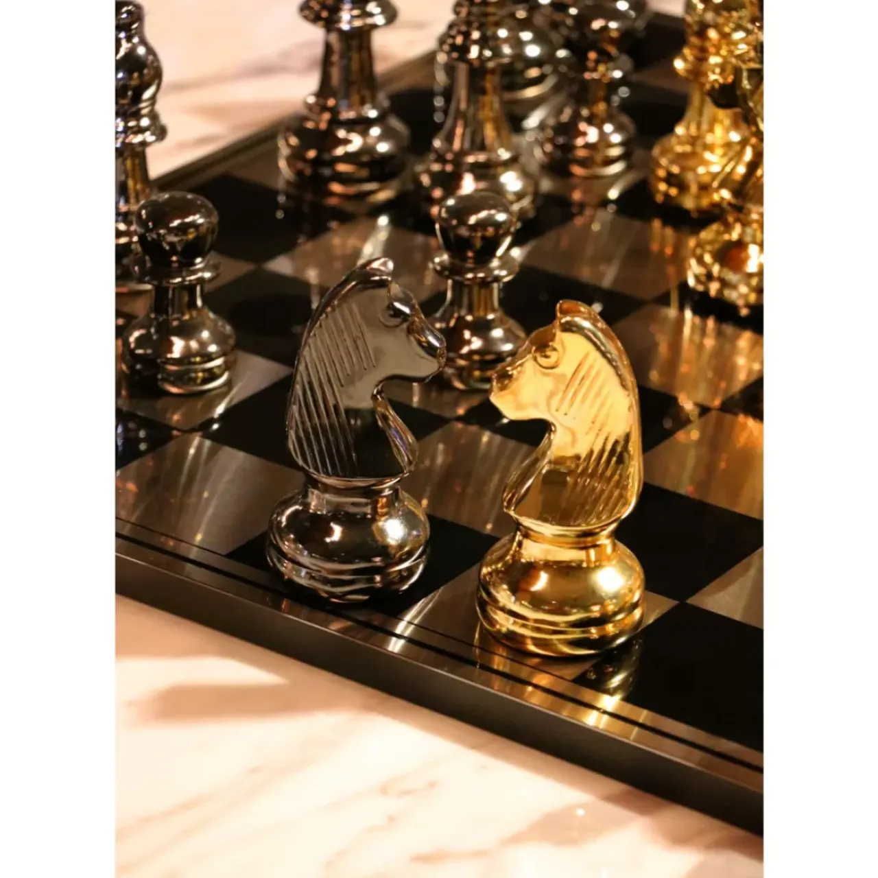 Sonstiges & Zubehör Accessoires-KARE Design Deko Objekt Chess 60X60