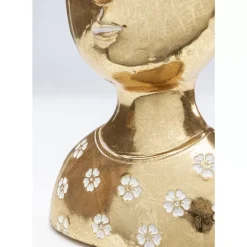 Deko & Geschenkartikel-KARE Design Deko Objekt Daisy Head Gold 19Cm