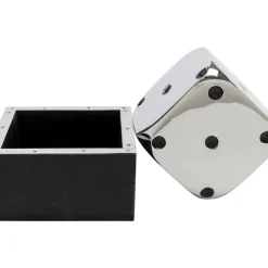 Sonstiges & Zubehör Accessoires-KARE Design Deko Objekt Dice Silber 10X10Cm