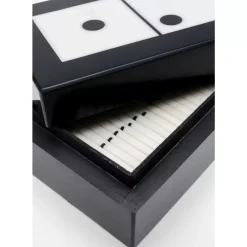 Sonstiges & Zubehör Accessoires-KARE Design Deko Objekt Domino Schwarz/Weis 14X5Cm