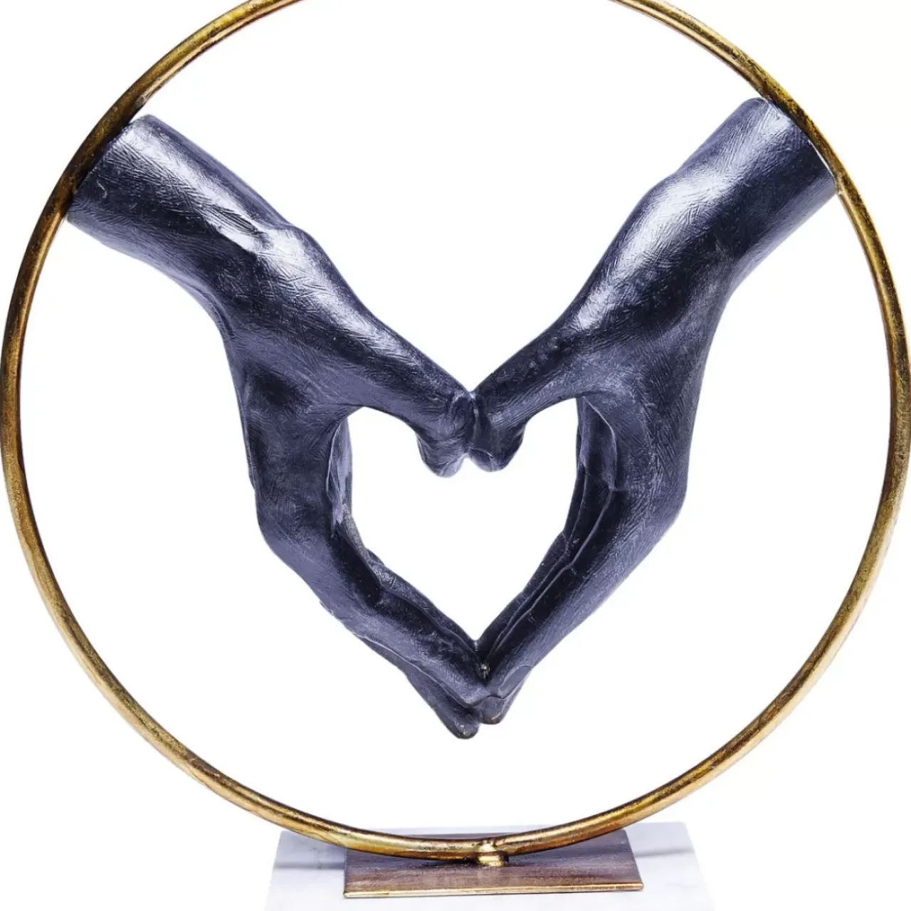 Deko & Geschenkartikel-KARE Design Deko Objekt Elements Heart Hand 33,5Cm