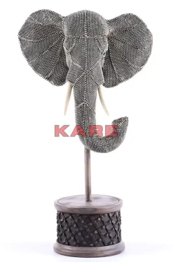 Deko & Geschenkartikel-KARE Design Deko Objekt Elephant Head Pearls 49Cm