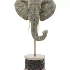 Deko & Geschenkartikel-KARE Design Deko Objekt Elephant Head Pearls 49Cm