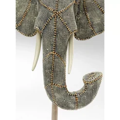 Deko & Geschenkartikel-KARE Design Deko Objekt Elephant Head Pearls 49Cm
