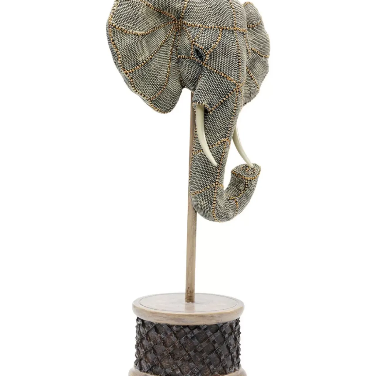 Deko & Geschenkartikel-KARE Design Deko Objekt Elephant Head Pearls 49Cm