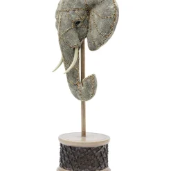 Deko & Geschenkartikel-KARE Design Deko Objekt Elephant Head Pearls 49Cm