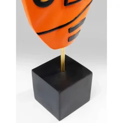 Deko & Geschenkartikel-KARE Design Deko Objekt Face Orange 50Cm