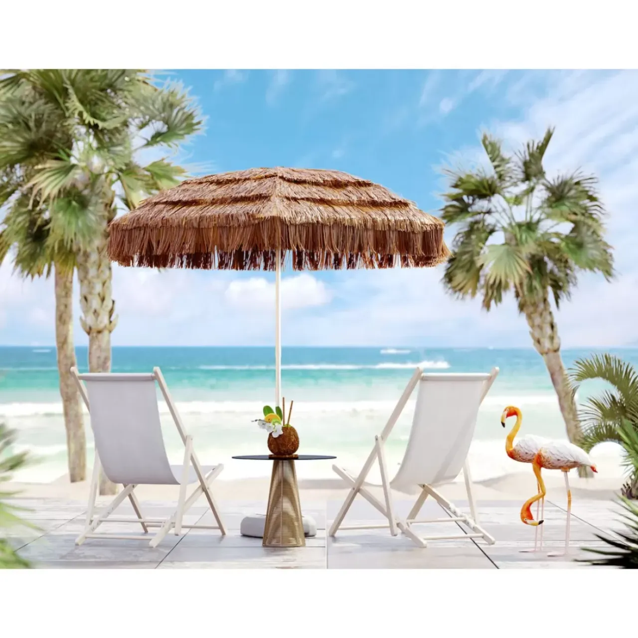 Deko & Geschenkartikel-KARE Design Deko Objekt Flamingo Road 75Cm