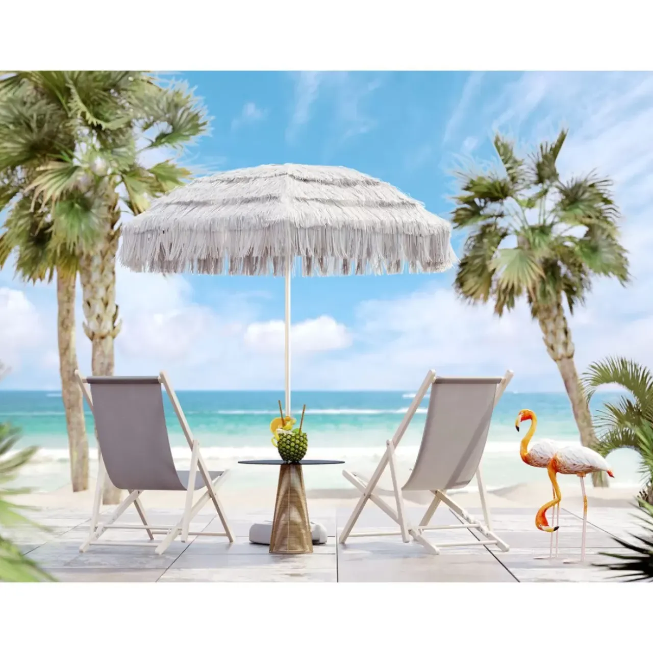 Deko & Geschenkartikel-KARE Design Deko Objekt Flamingo Road 75Cm