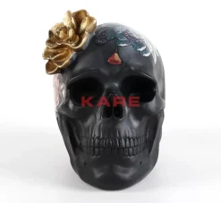 Deko & Geschenkartikel-KARE Design Deko Objekt Flower Skull 22Cm