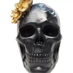 Deko & Geschenkartikel-KARE Design Deko Objekt Flower Skull 22Cm