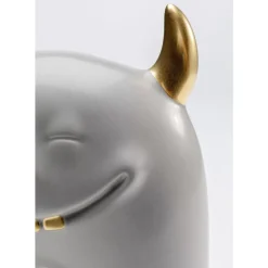 Deko & Geschenkartikel-KARE Design Deko Objekt Funny Teeth Grau 15Cm