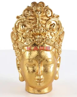 Deko & Geschenkartikel-KARE Design Deko Objekt Goddess Head Gold 39Cm