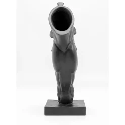 Deko & Geschenkartikel-KARE Design Deko Objekt Horse Face Schwarz 57Cm