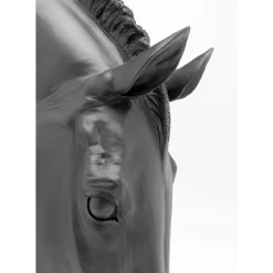 Deko & Geschenkartikel-KARE Design Deko Objekt Horse Face Schwarz 72Cm