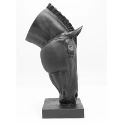 Deko & Geschenkartikel-KARE Design Deko Objekt Horse Face Schwarz 72Cm
