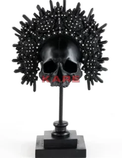 Deko & Geschenkartikel-KARE Design Deko Objekt King Skull Schwarz