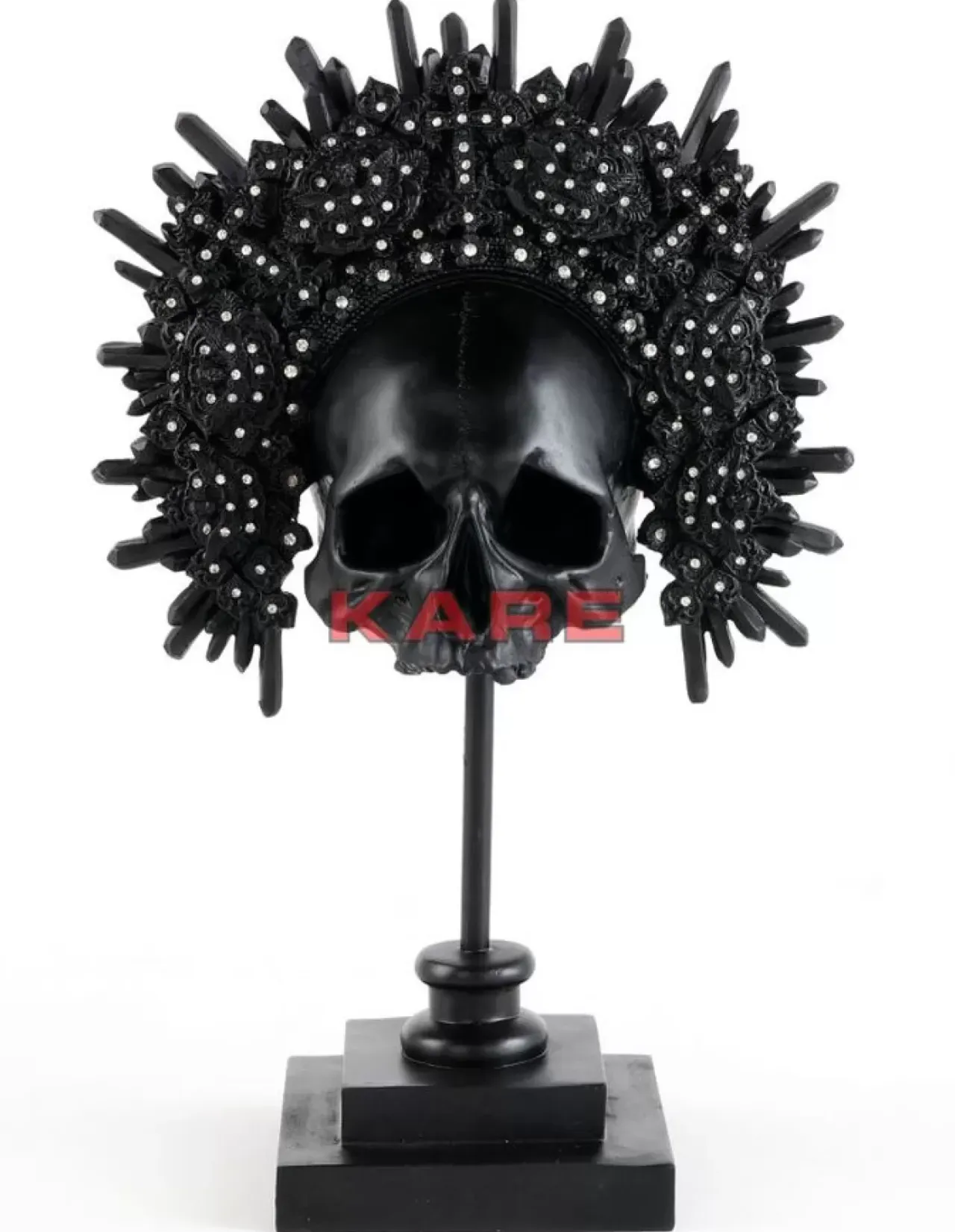 Deko & Geschenkartikel-KARE Design Deko Objekt King Skull Schwarz