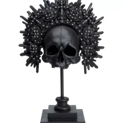 Deko & Geschenkartikel-KARE Design Deko Objekt King Skull Schwarz