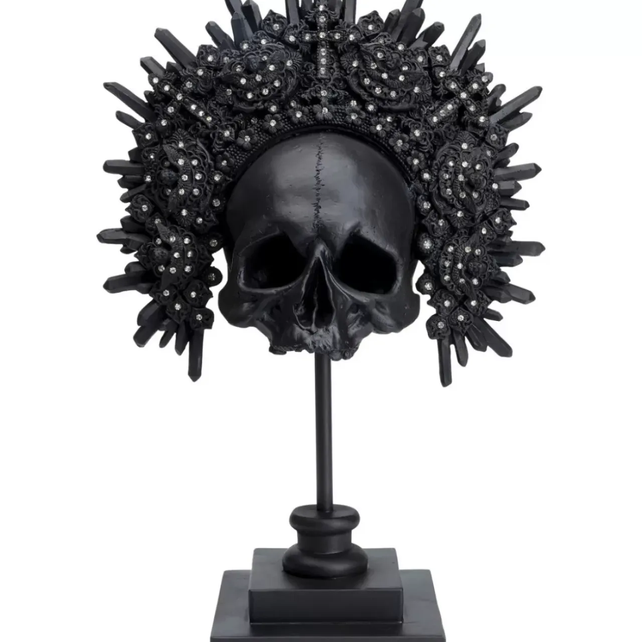Deko & Geschenkartikel-KARE Design Deko Objekt King Skull Schwarz