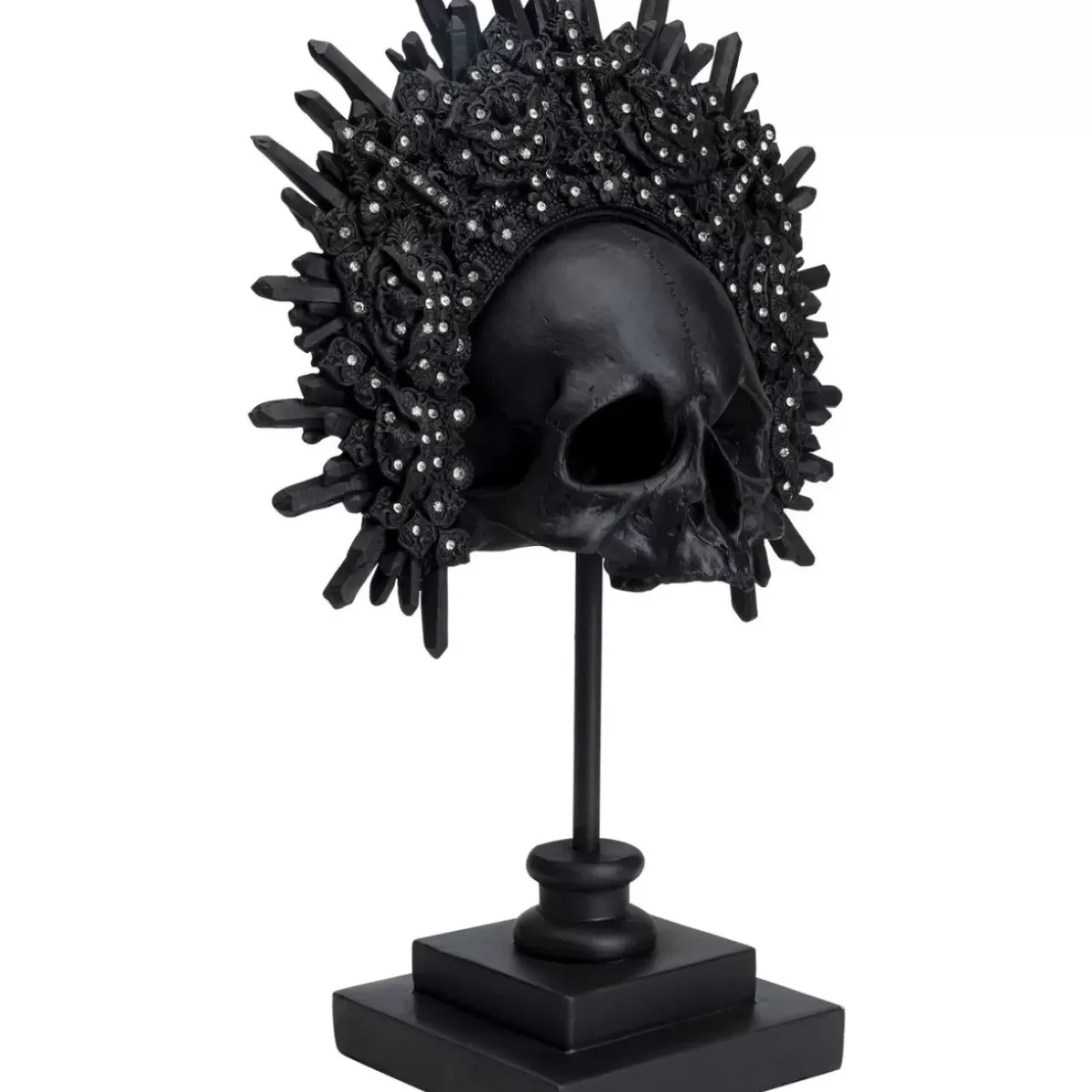 Deko & Geschenkartikel-KARE Design Deko Objekt King Skull Schwarz
