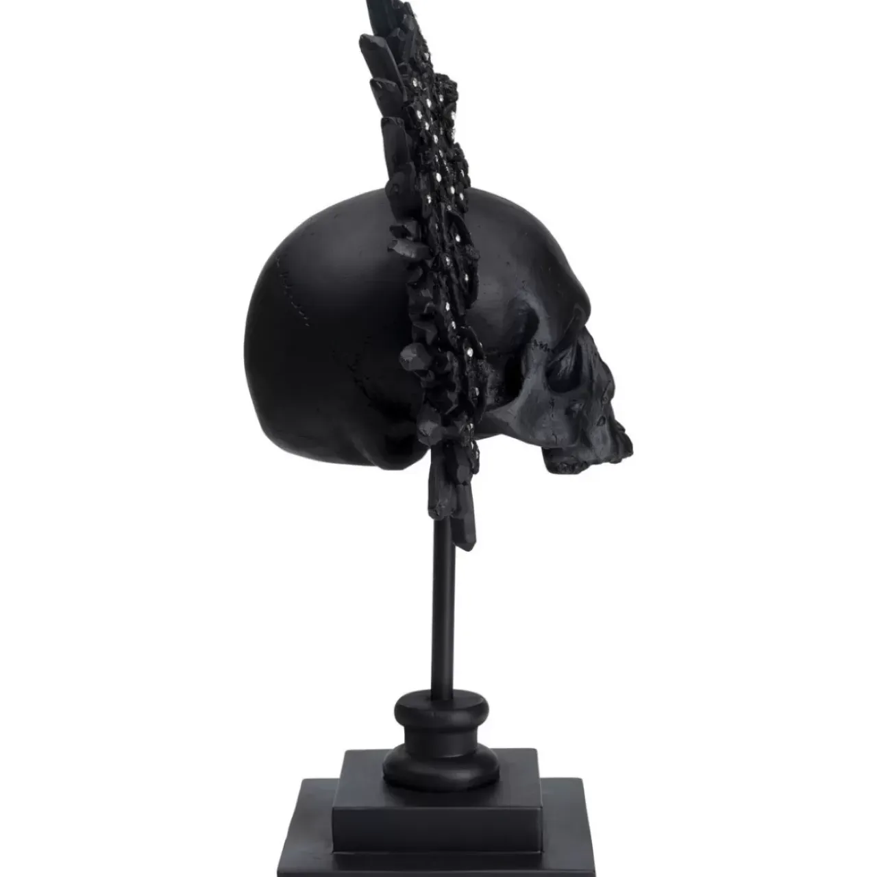 Deko & Geschenkartikel-KARE Design Deko Objekt King Skull Schwarz