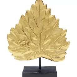 Deko & Geschenkartikel-KARE Design Deko Objekt Leaves Gold 17Cm