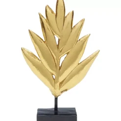 Deko & Geschenkartikel-KARE Design Deko Objekt Leaves Gold 15Cm