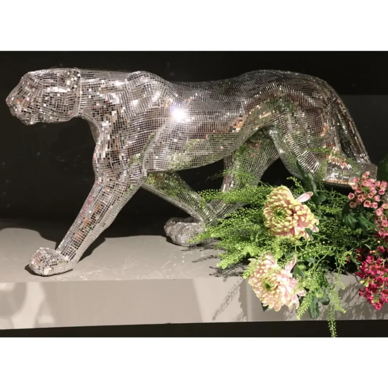 Deko & Geschenkartikel-KARE Design Deko Objekt Leopard Mosaic 95Cm
