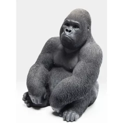 Deko & Geschenkartikel-KARE Design Deko Objekt Monkey Gorilla Side Medium Schwarz