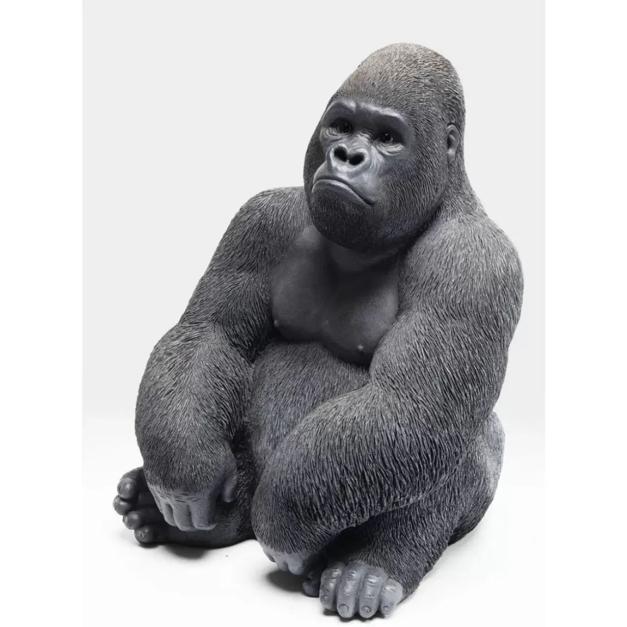 Deko & Geschenkartikel-KARE Design Deko Objekt Monkey Gorilla Side Medium Schwarz