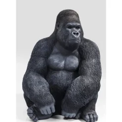 Deko & Geschenkartikel-KARE Design Deko Objekt Monkey Gorilla Side Xl Schwarz