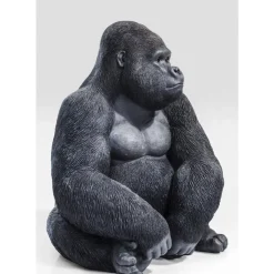 Deko & Geschenkartikel-KARE Design Deko Objekt Monkey Gorilla Side Xl Schwarz