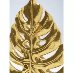 Deko & Geschenkartikel-KARE Design Deko Objekt Monstera Leaf Gold 26Cm