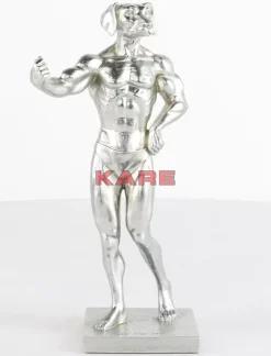Deko & Geschenkartikel-KARE Design Deko Objekt Muscle Dog Silber