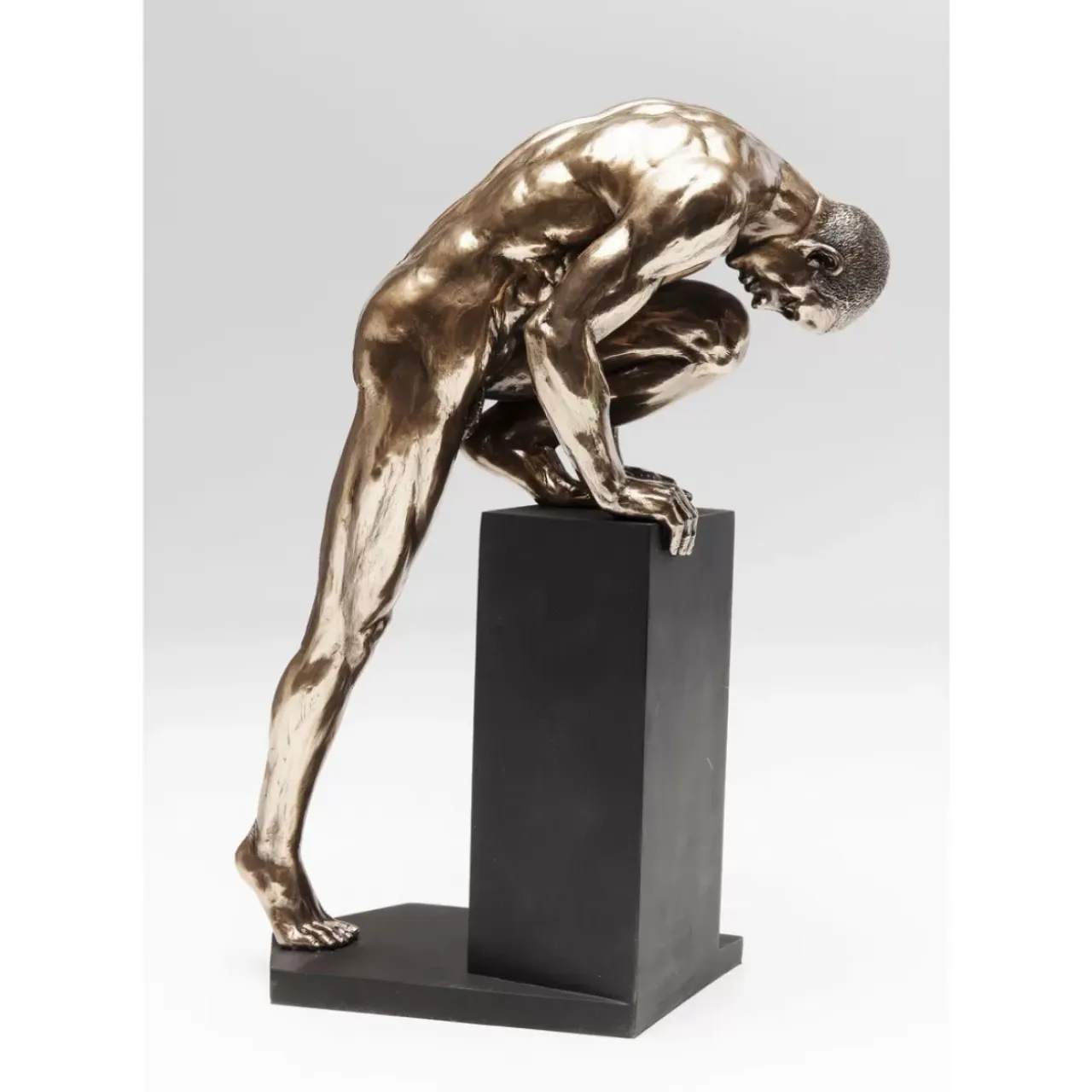 Deko & Geschenkartikel-KARE Design Deko Objekt Nude Man Stand Bronze 35Cm
