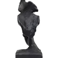 Deko & Geschenkartikel-KARE Design Deko Objekt Quiet Face Schwarz 31Cm