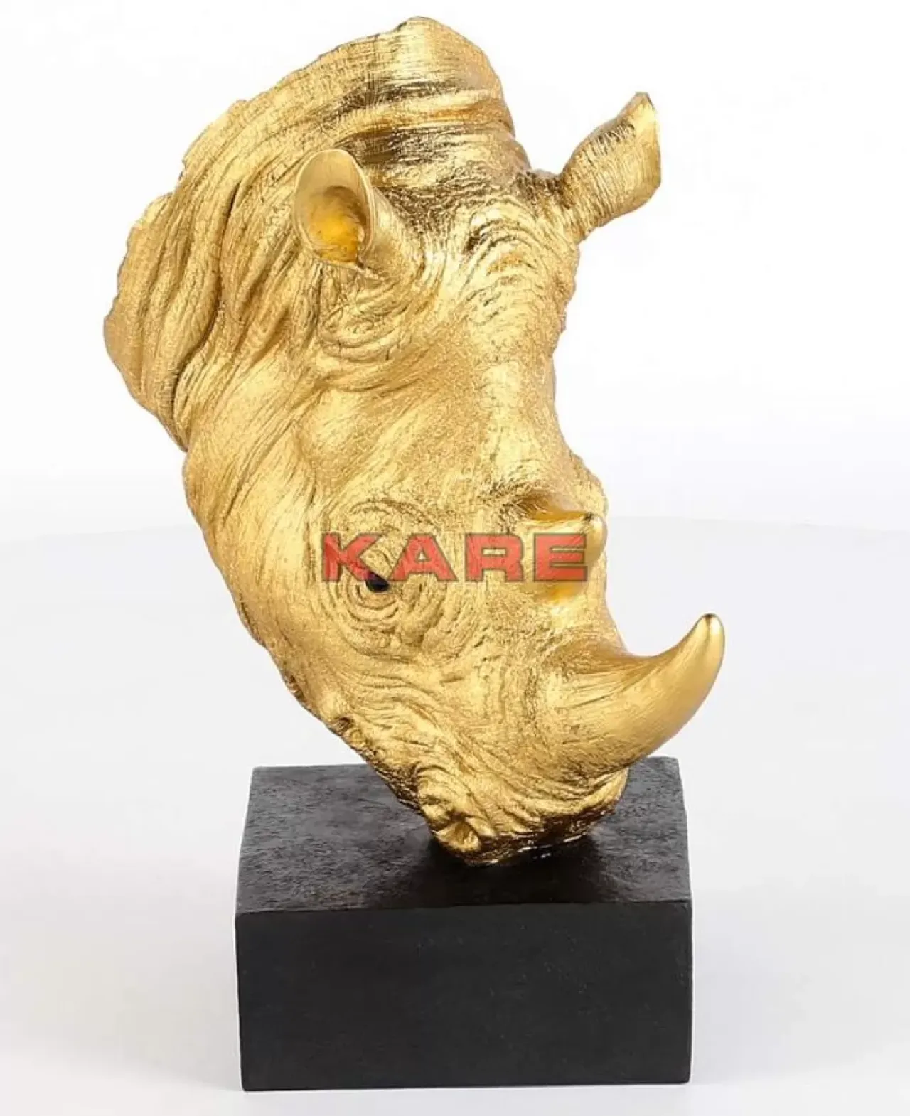 Deko & Geschenkartikel-KARE Design Deko Objekt Rhino Gold