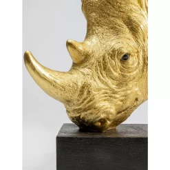 Deko & Geschenkartikel-KARE Design Deko Objekt Rhino Gold