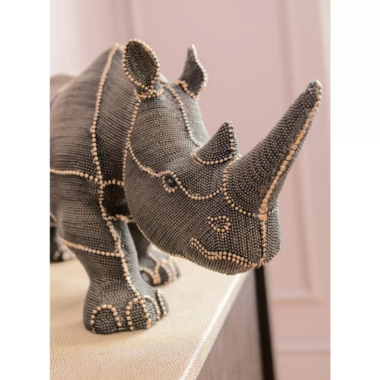 Deko & Geschenkartikel-KARE Design Deko Objekt Rhino Rivets Pearls 25