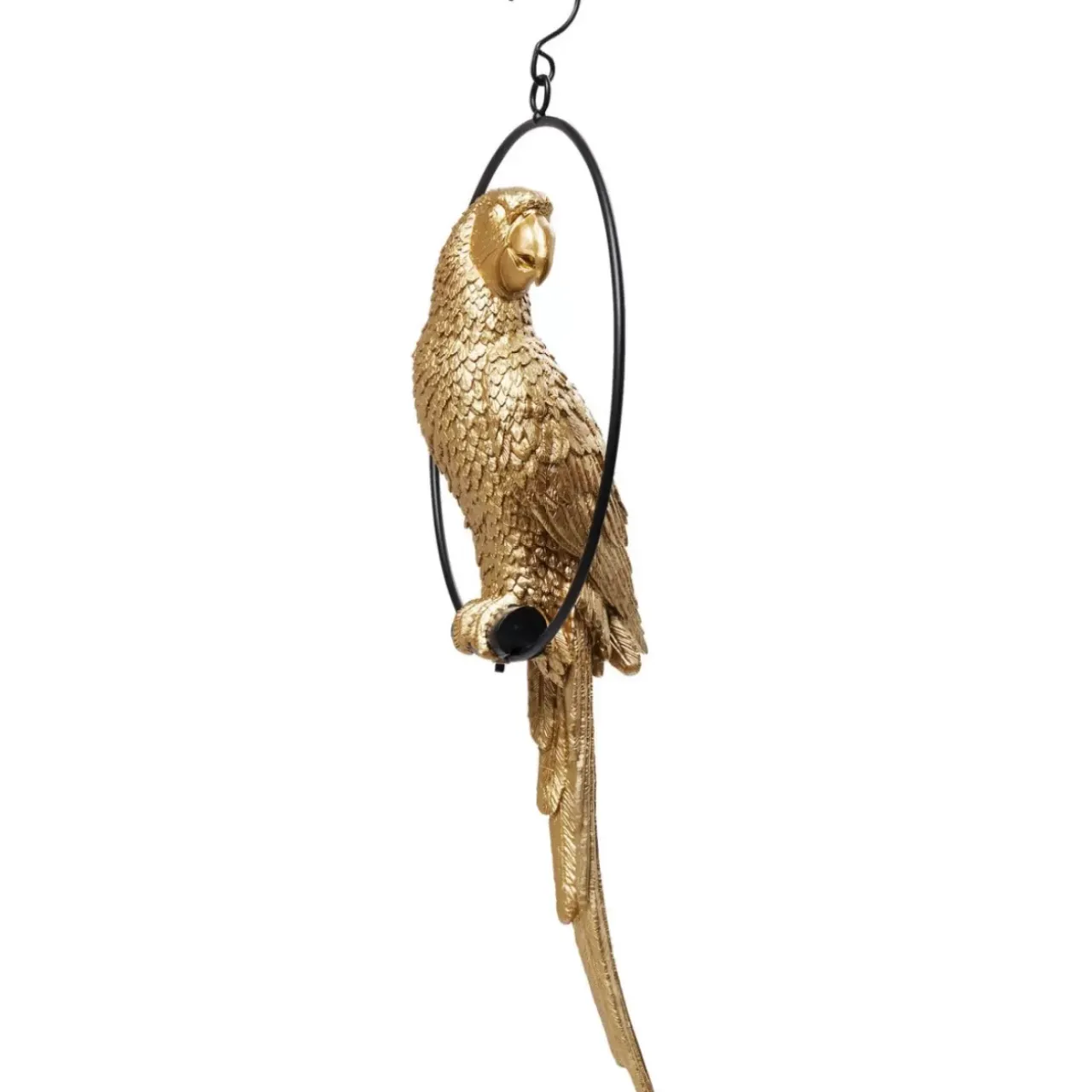 Deko & Geschenkartikel-KARE Design Deko Objekt Swinging Parrot Gold