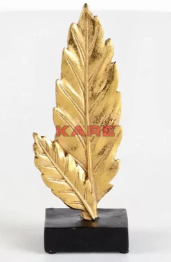 Deko & Geschenkartikel-KARE Design Deko Objekt Two Leaves Gold 9Cm