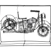 Deko & Geschenkartikel-KARE Design Deko Objekt Wire Harley Bike 32Cm
